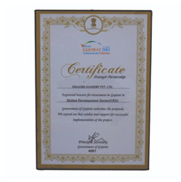 Government of Gujarat for contribution in Skill Development & Partnership